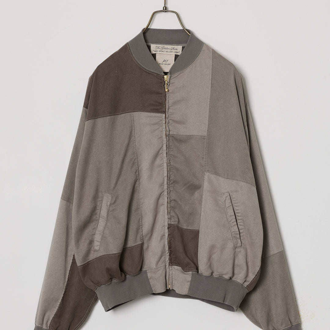 Patchwork Eco Suede Zip Jacket