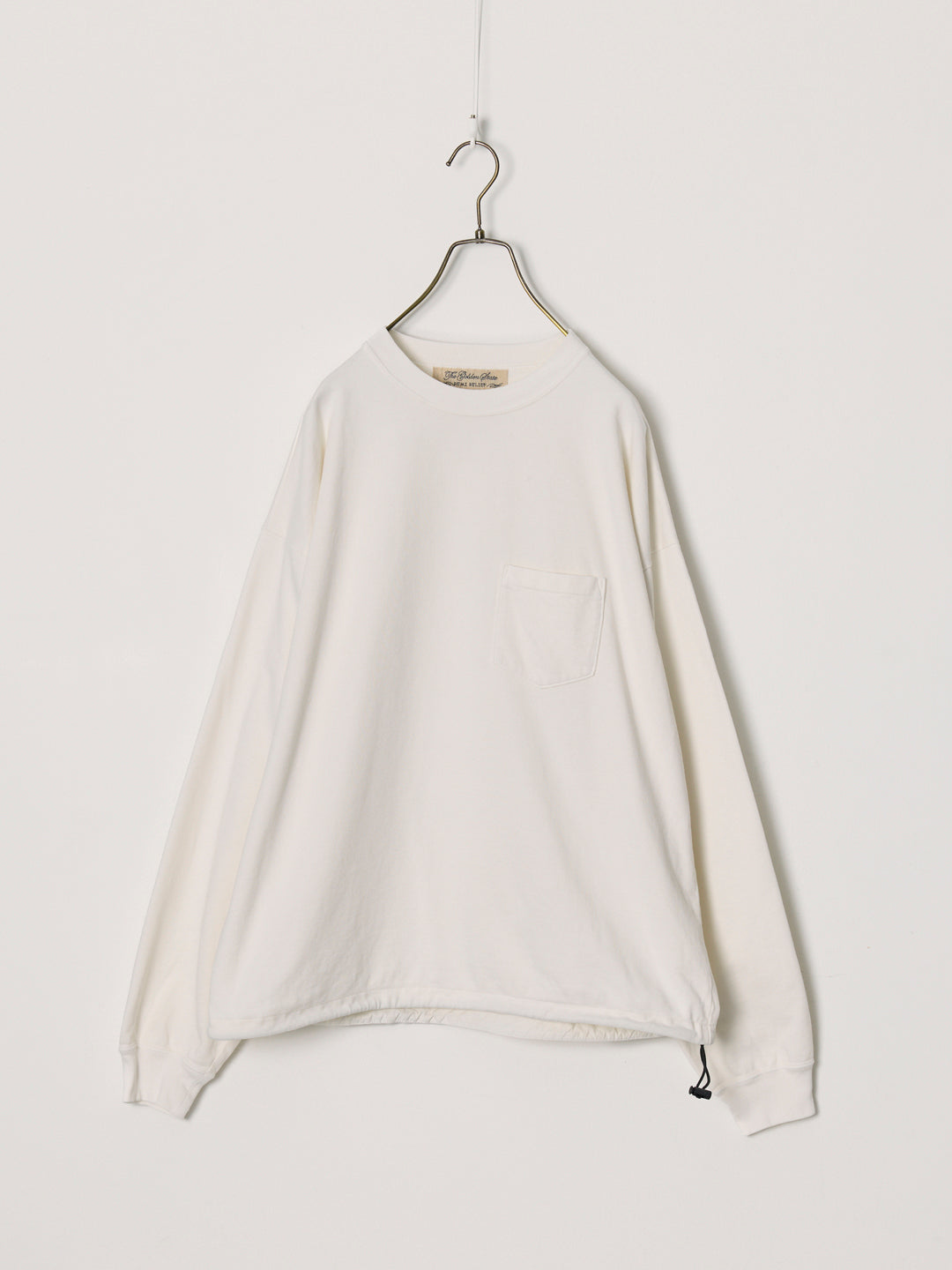 Supima fleece-lined long-sleeve T-shirt
