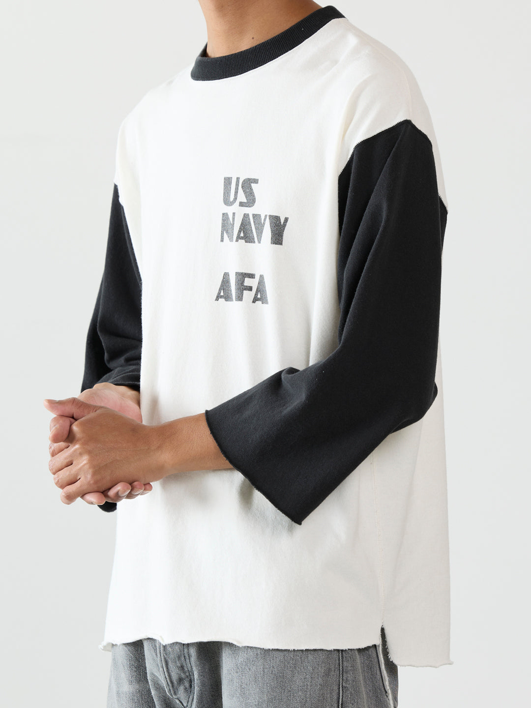 20/오픈엔드 고밀도 7부 티셔츠(US NAVY AFA)