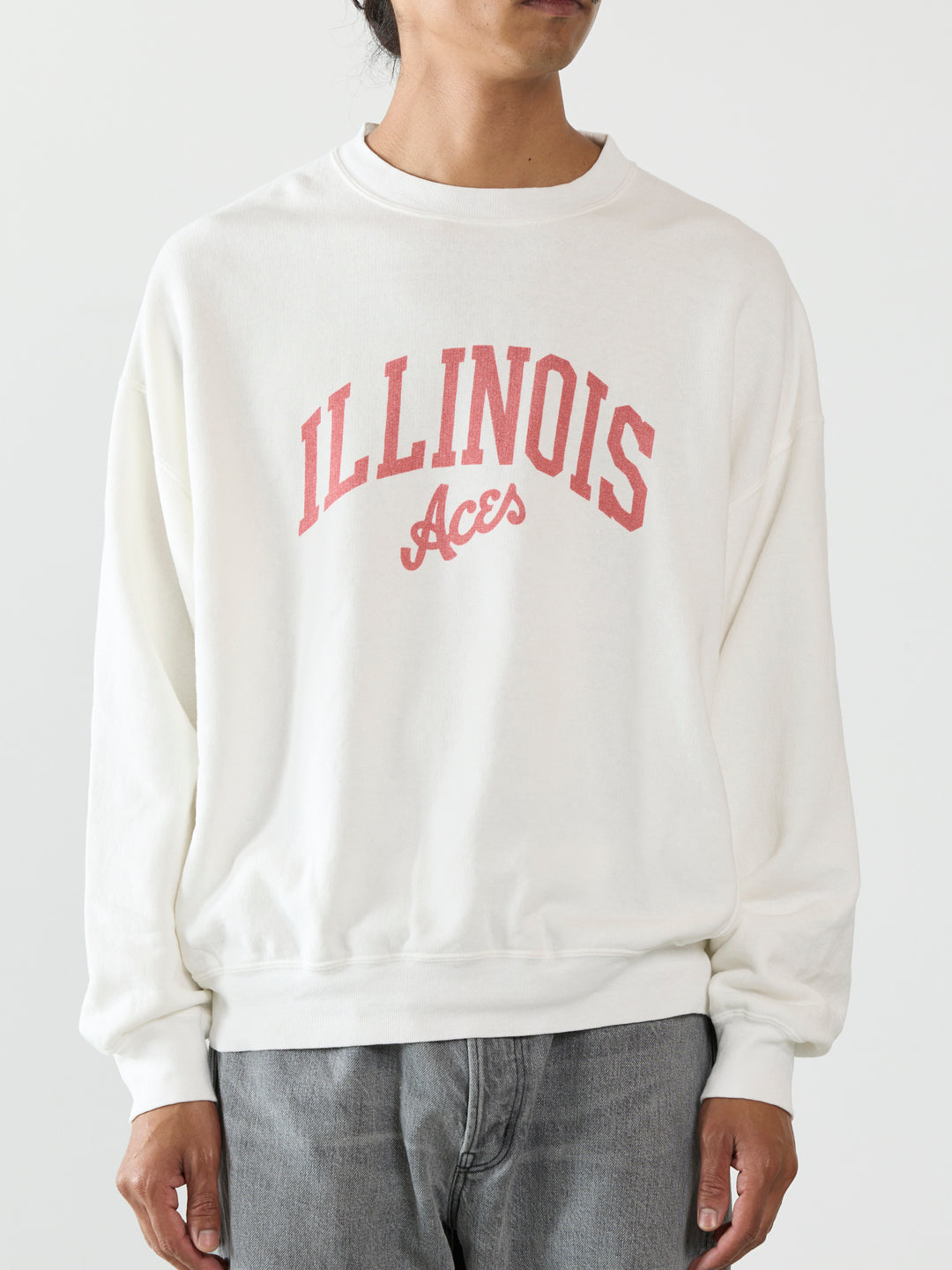 SP 가공 3단 쮸리 크루넥 티셔츠 (ILLINOIS Aces)