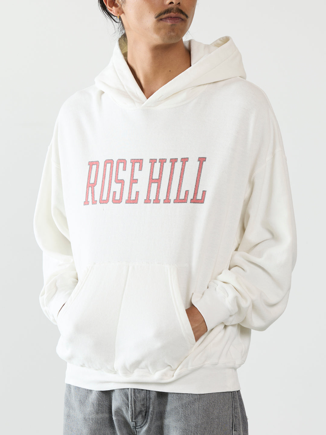 SP가공 3단 쮸리 후드티(ROSE HILL)