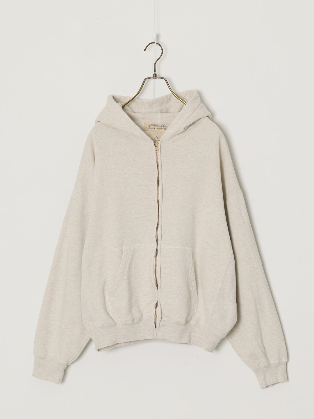 SP processed 3-ply reverse fleece zip hoodie (plain)
