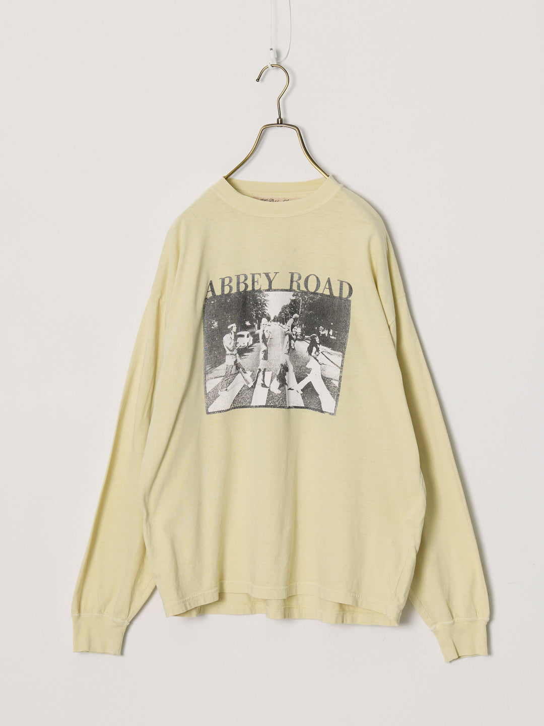 HARD SP processed 20/Singlet stitch long sleeve T-shirt (ABBEY ROAD)