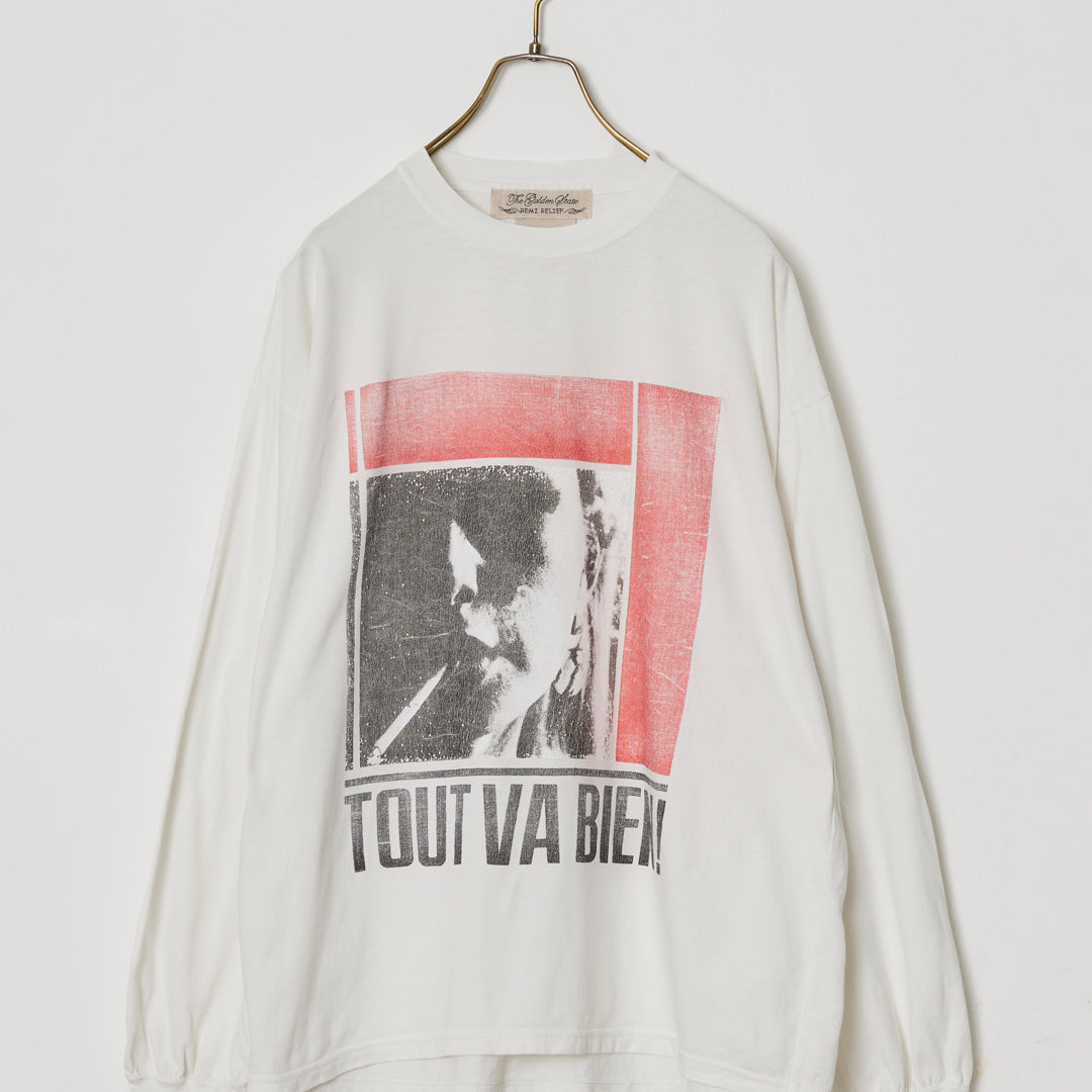 HARD SP加⼯20/-天竺ロンT(TOUT VA BIEN!)