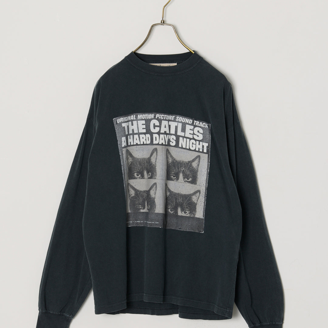 HARD SP加⼯20/-天竺ロンT(THE CATLES)