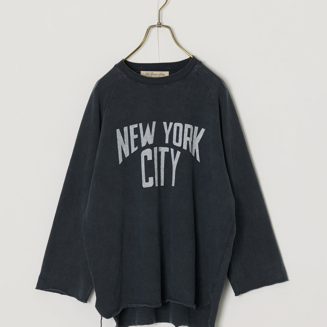 SP加⼯8/天竺ラグラン7分袖T(NEW YORK CITY)