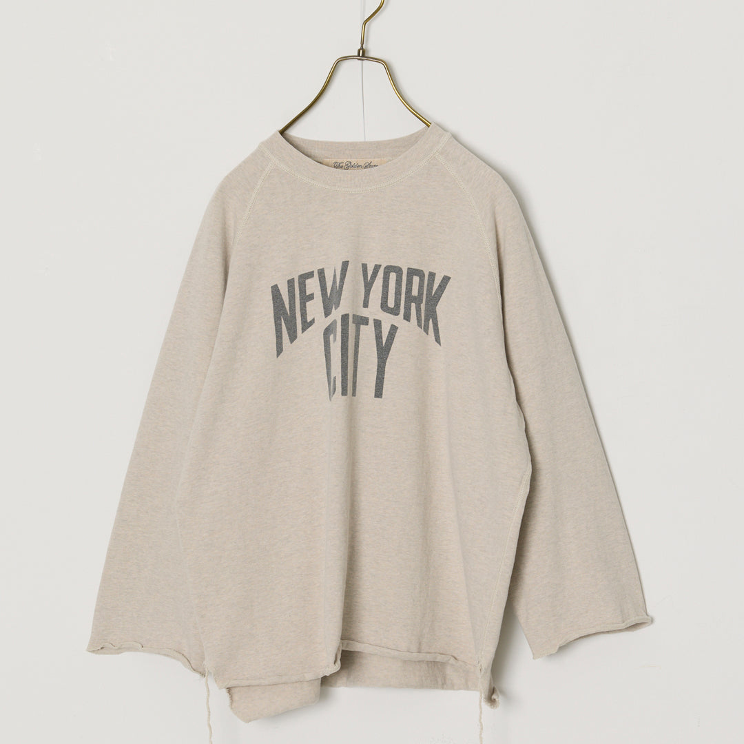SP加⼯8/天竺ラグラン7分袖T(NEW YORK CITY)