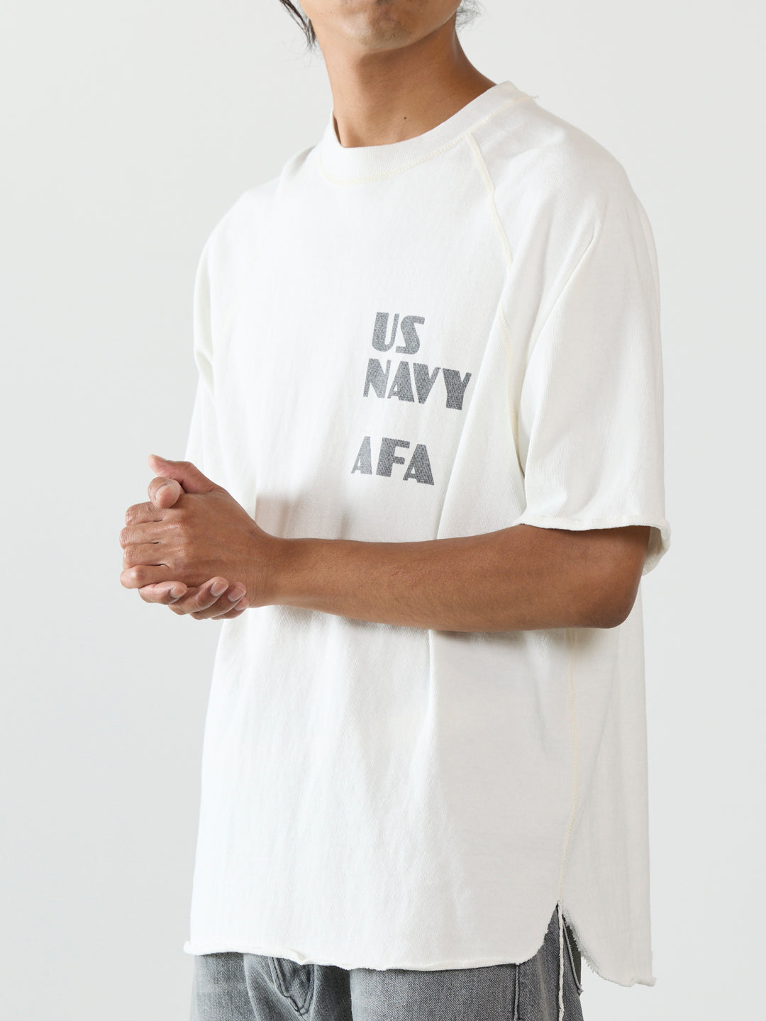 SP가공 8/텐지쿠 래글런 티셔츠(US NAVY AFA)