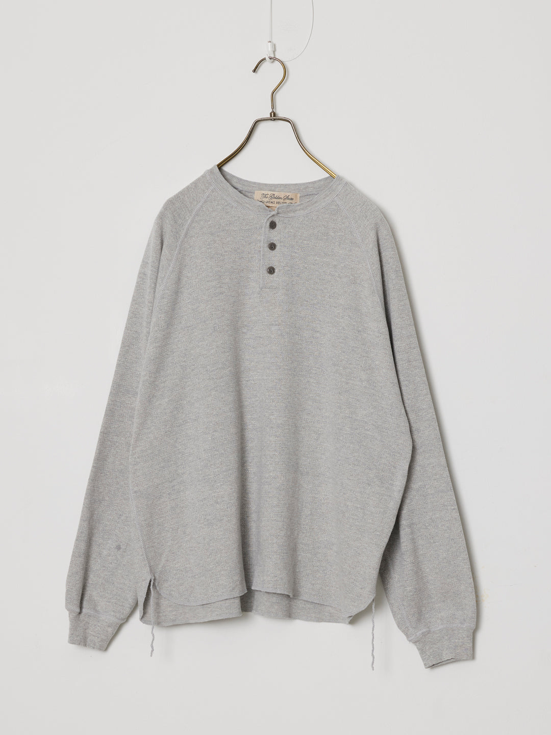 W-tuck Henley Neck Long Sleeve T-shirt 27SS