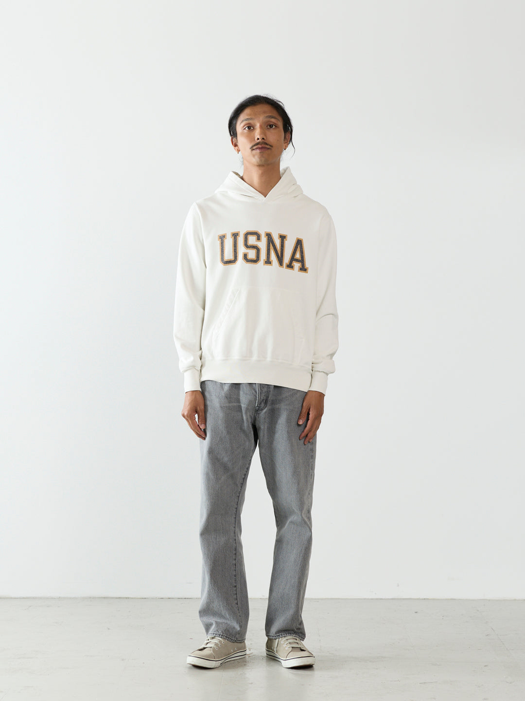 SP 가공 안감 기모 후드티(USNA)