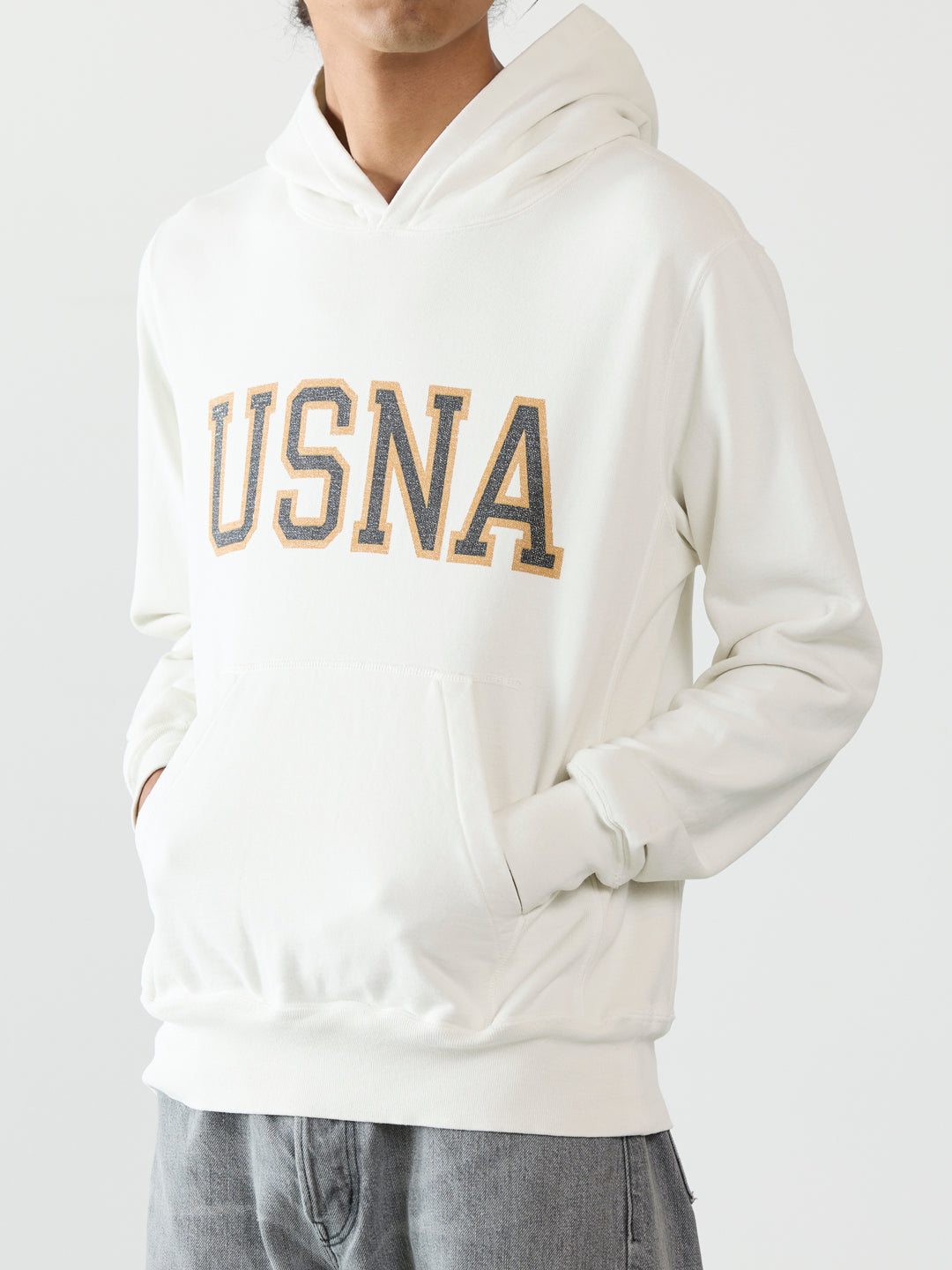 SP 가공 안감 기모 후드티(USNA)