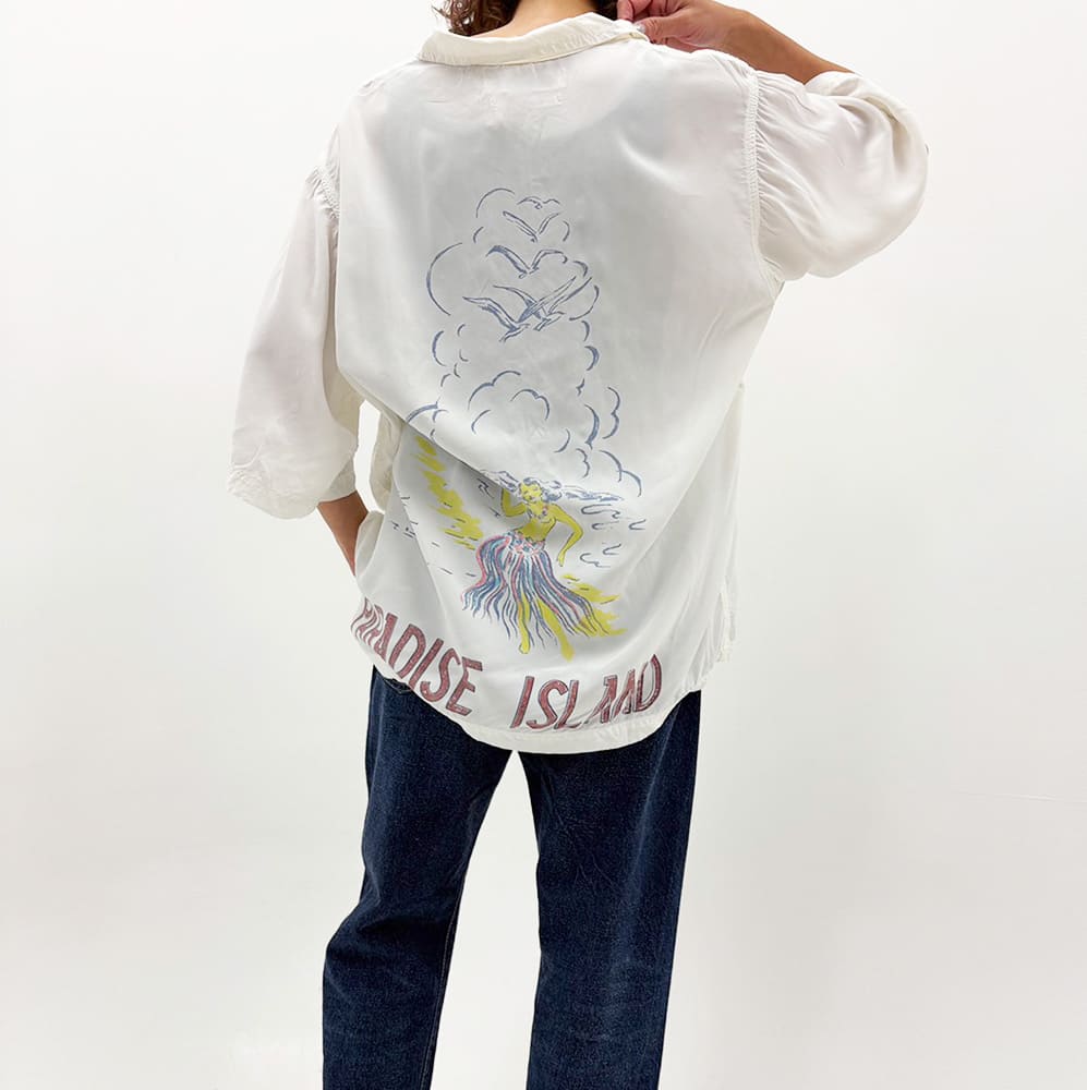 レーヨンアロハシャツ(PARADISE ISLAND)