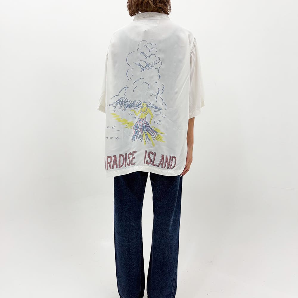 レーヨンアロハシャツ(PARADISE ISLAND)