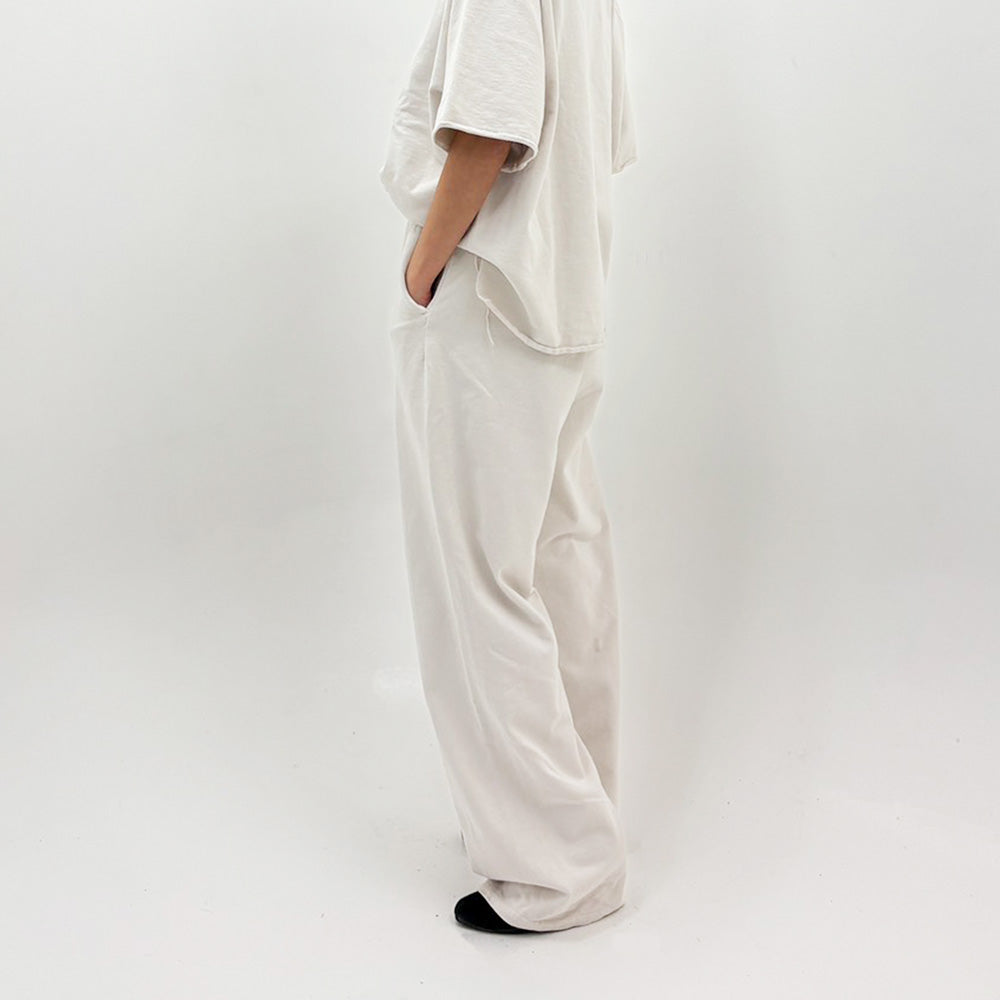 SP加⼯スーピマ裏⽑イージーパンツ