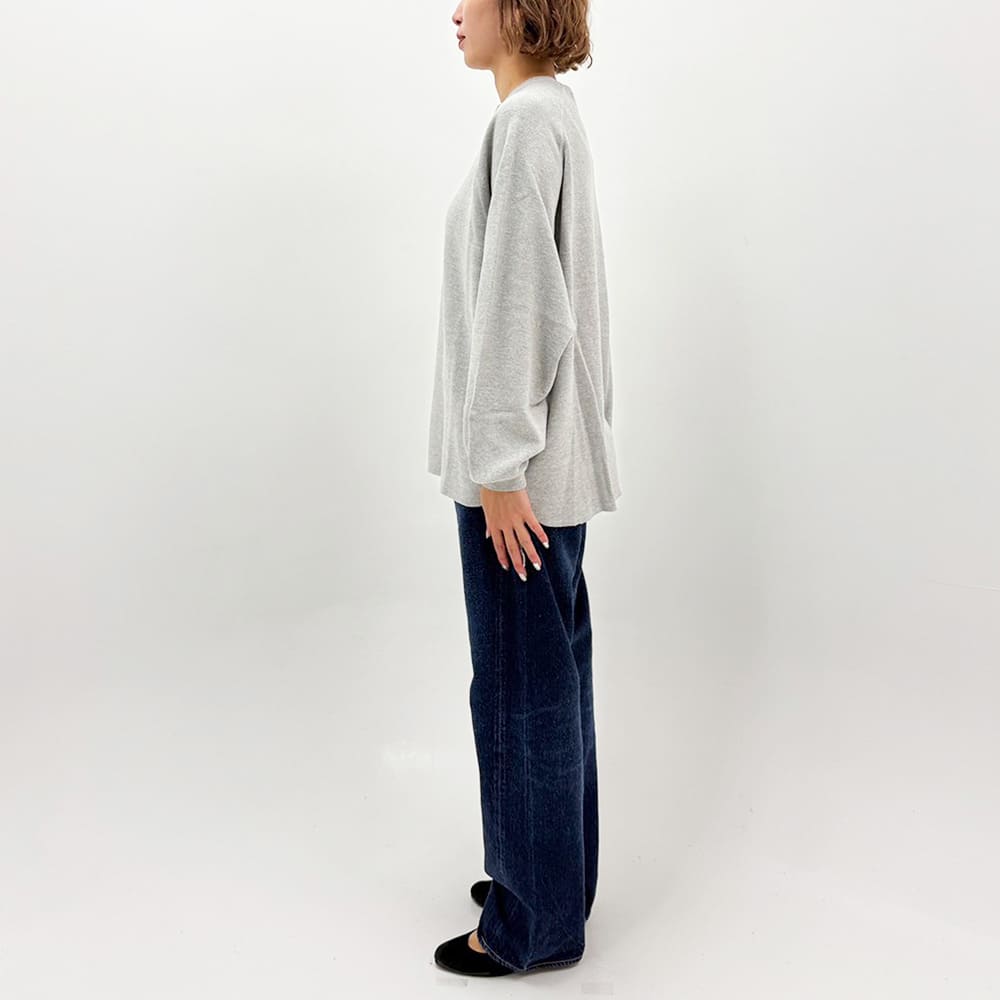 WタックヘンリーネックロンT