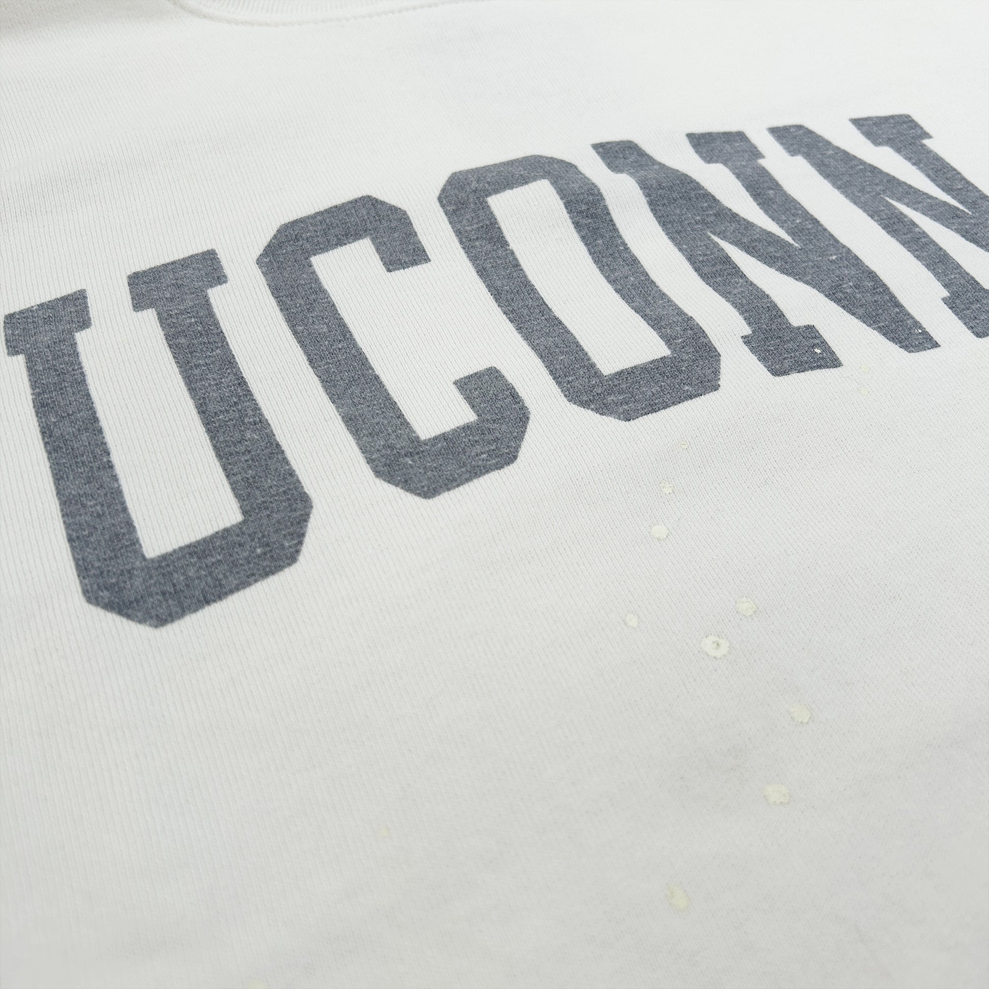 Tanned &amp; painted fleece crew (UCONN)