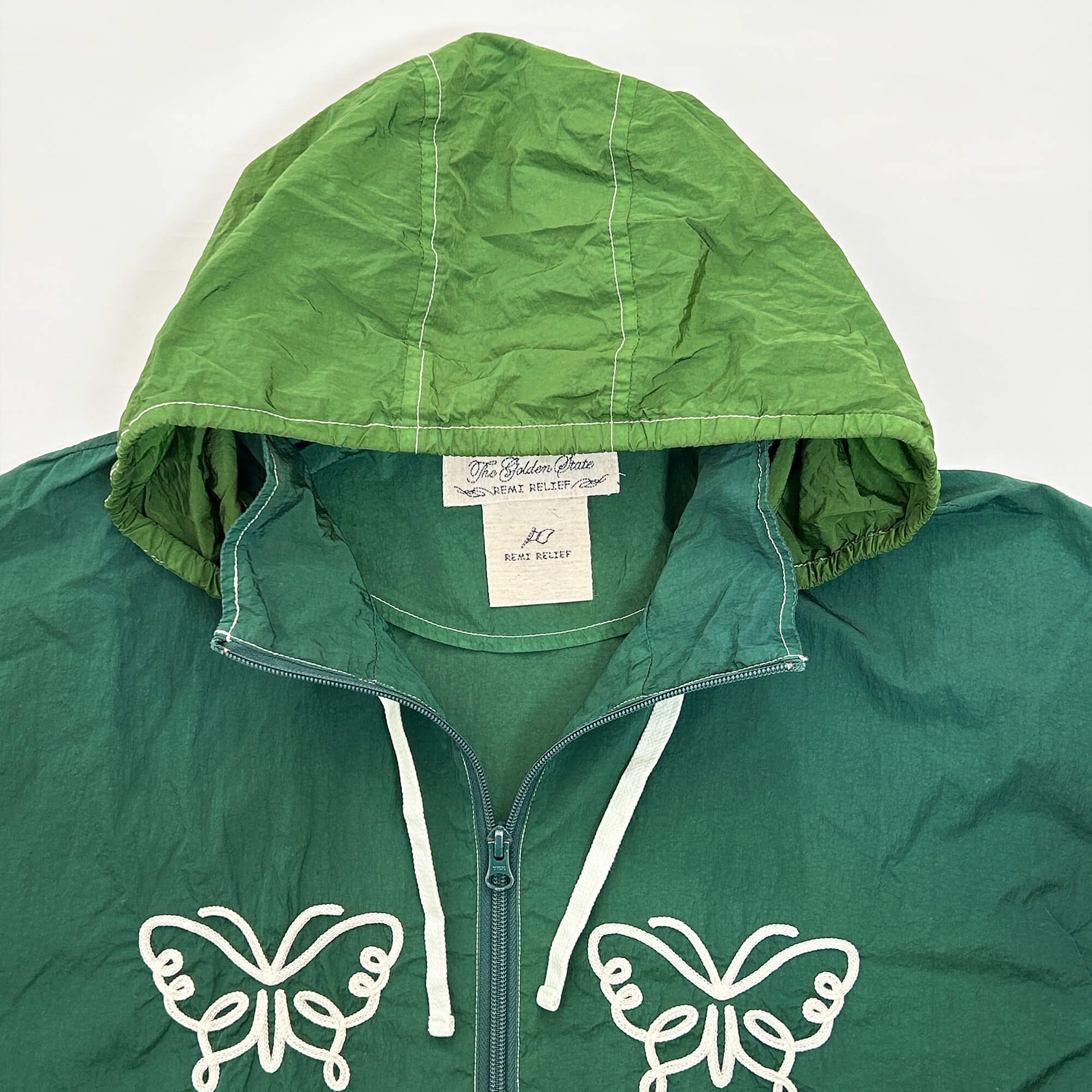 Recycled nylon coach JKT hood (butterfly)